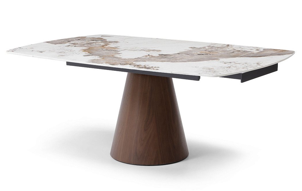 Стол раскладной Bonn 130-190, светлая керамика