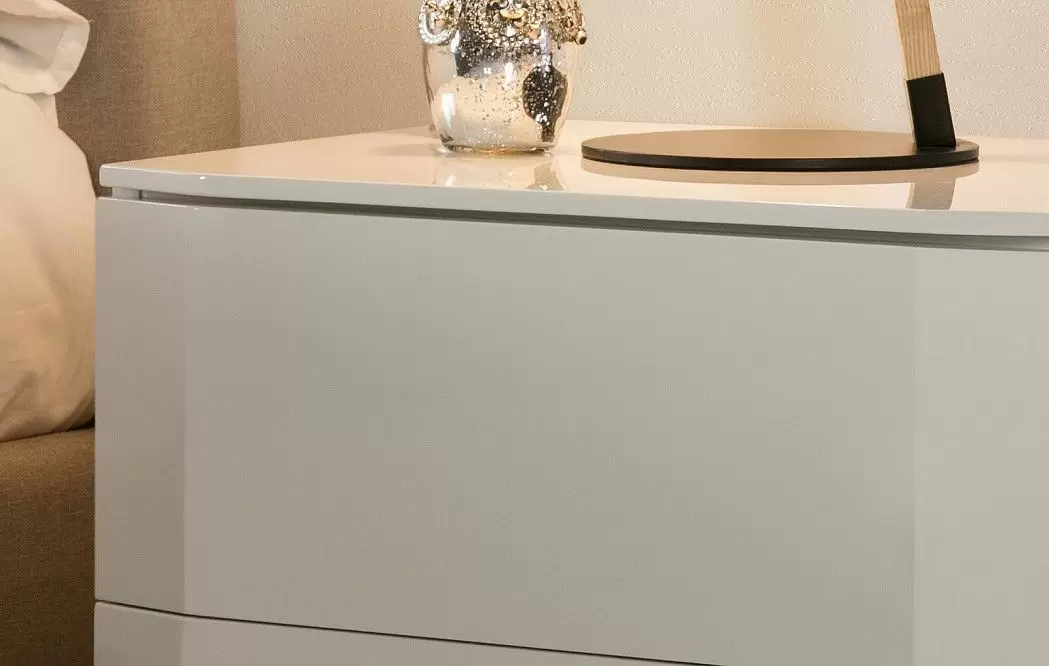 Тумба прикроватная Aragon (2 ящика), белый - фото 7