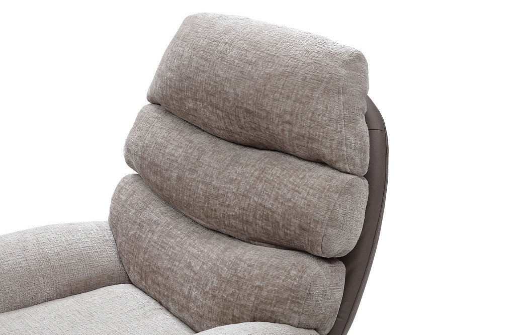 Комплект кресло и оттоманка Dublin, серо-бежевый - фото 8