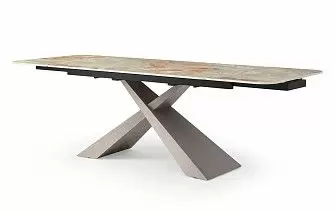 Стол раскладной Torino 160-240, серая керамика/серый дуб