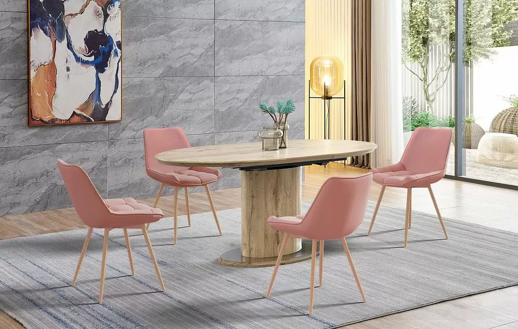 Стол раскладной Irma 140-180, натуральный - фото 6