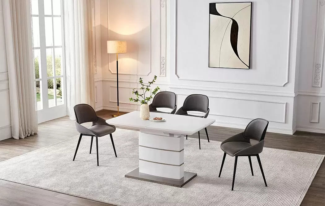 Стол раскладной Verona Glass (140), белый матовый - фото 9