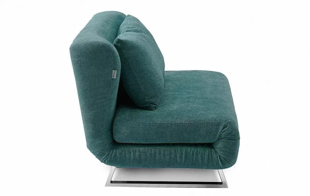 Диван-кровать Rosy 2-х местный, темно-бирюзовый/хром - фото 9