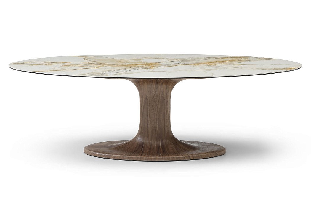 Стол Lucia 240, светлая керамика/орех - фото 4