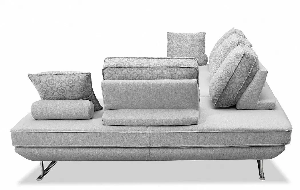 Диван-трансформер Bergamo угловой, светло-серый/принт - фото 9