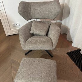 Кресло и оттоманка Boston, сливовый