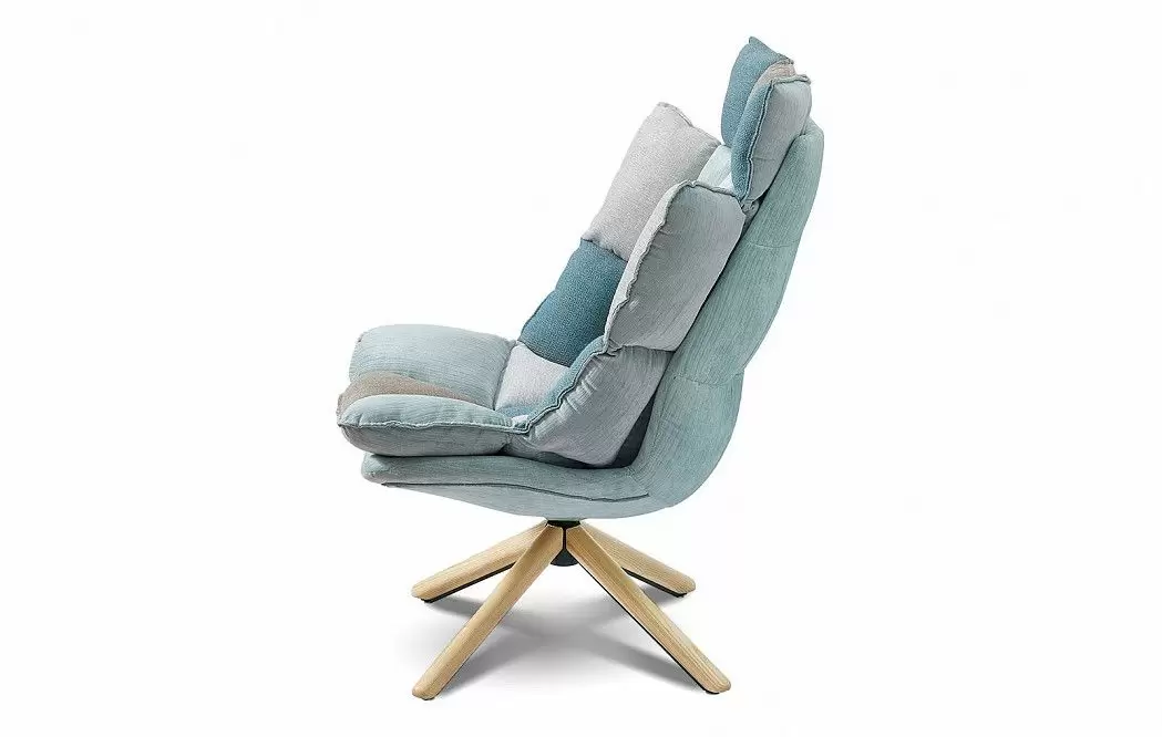 Кресло в стиле Husk, светлый пэчворк - фото 4