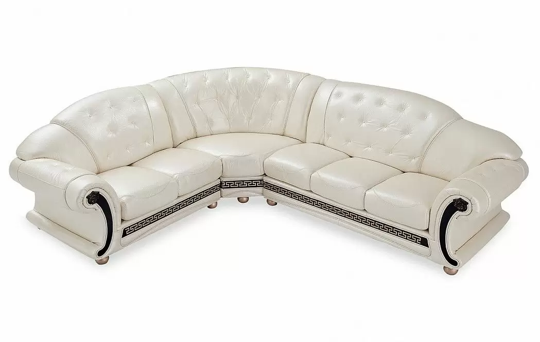 Диван Versace угловой (левый), жемчуг - фото 2