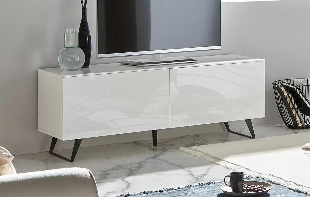 Тумба TV TV-109 Ocean, белый/черный