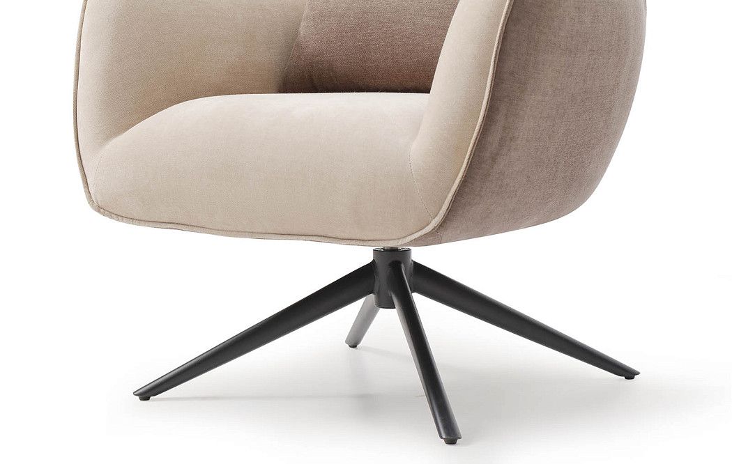 Кресло Lucille, бежевый/серо-коричневый - фото 3
