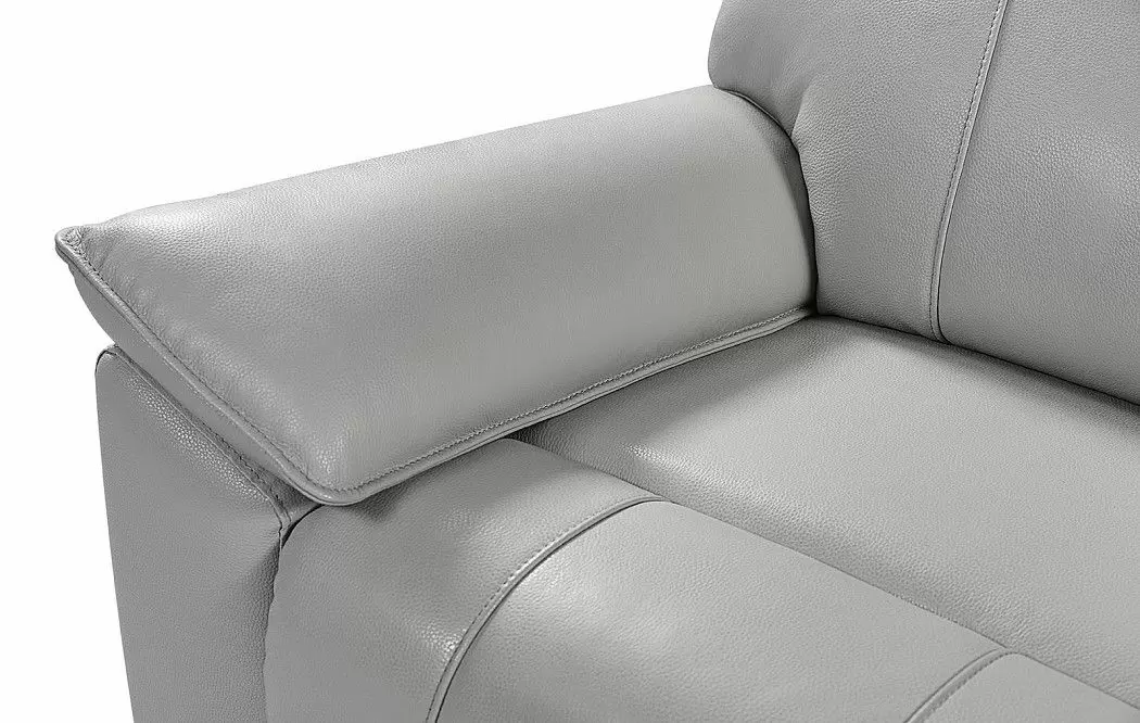 Диван-реклайнер Allison 2-х местный, светло-серый - фото 14