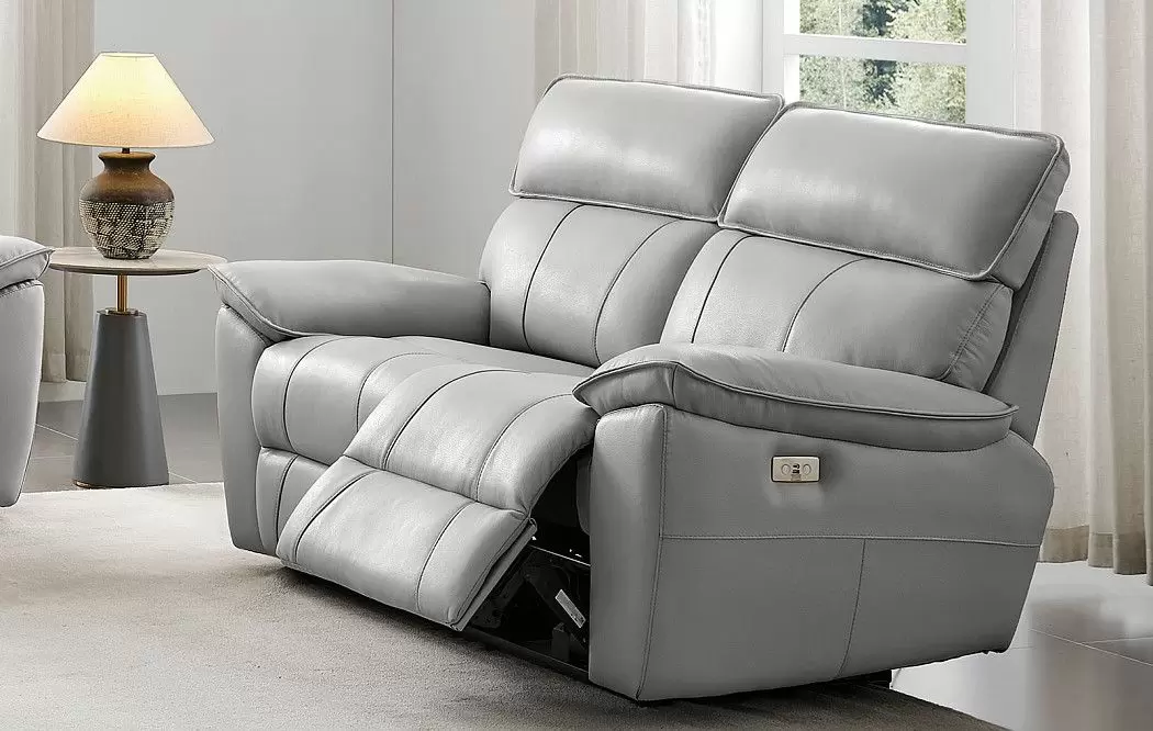 Диван-реклайнер Allison 2-х местный, светло-серый - фото 2