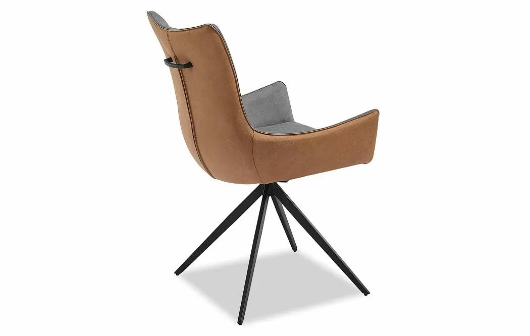 Кресло Jess, графит/коричневый цвет - фото 9