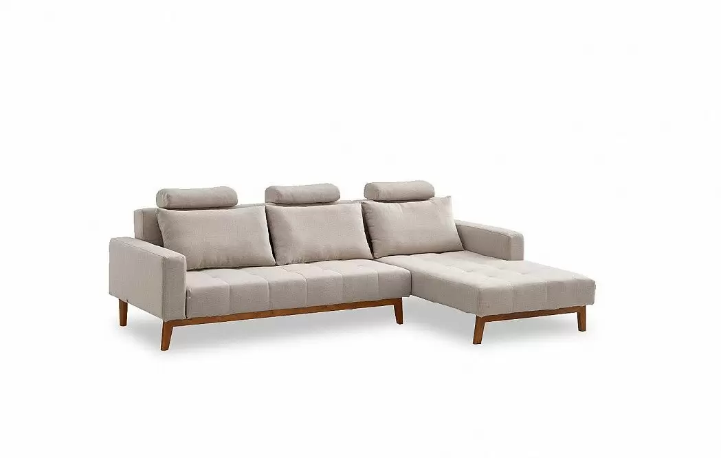 Диван-кровать Summer угловой (правый), бежевый - фото 12