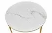 Набор из 2-х столов журнальных Nocturne, белая керамика/золото