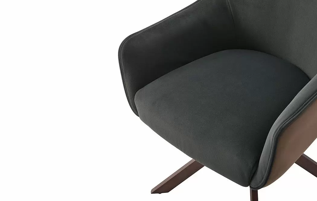 Стул Emma, графит/коричневый/бронза - фото 7