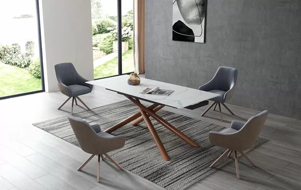 Стул Emma, графит/коричневый/бронза - фото 4