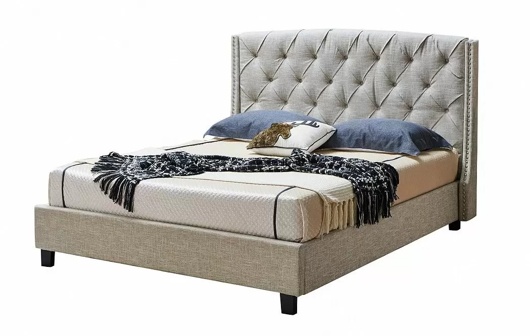 Кровать Evita Grand, кремовый - фото 3