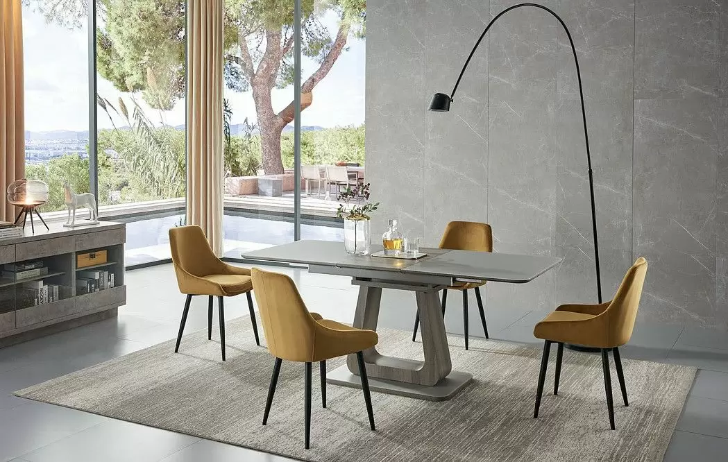 Стол раскладной Rosanna 160-200, серый - фото 18