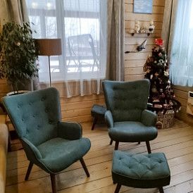 Кресло Hygge, слоновая кость/золото