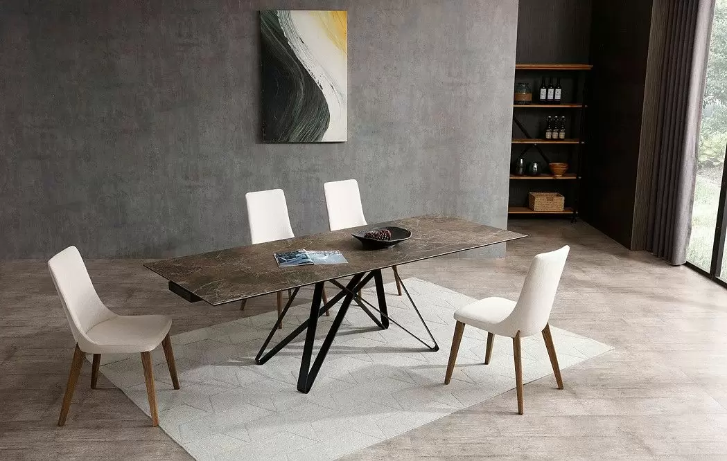 Стол раскладной Butterfly 160-240, темная керамика - фото 13