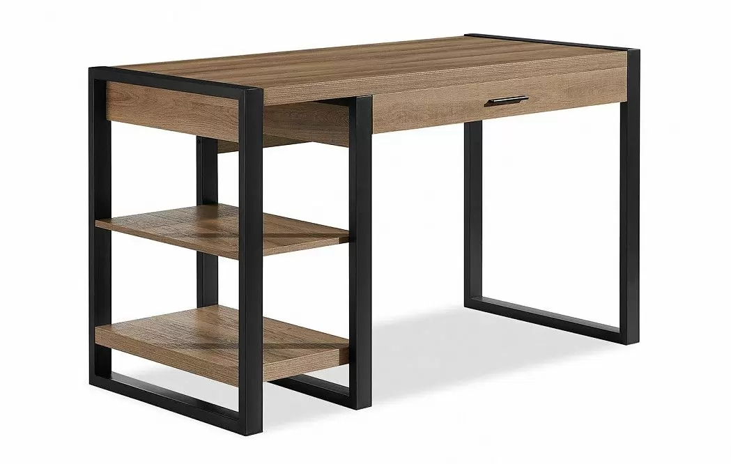 Стол письменный Hans, орех/черный - фото 4