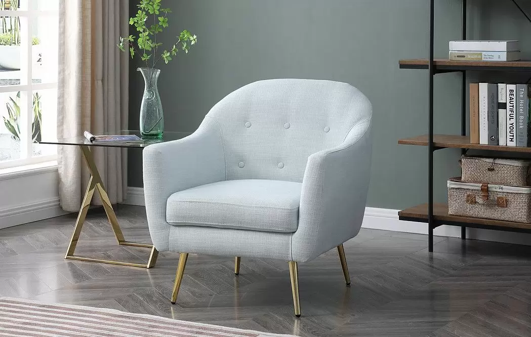 Комплект мягкой мебели Madrid & Carmen, небесно-голубой - фото 4