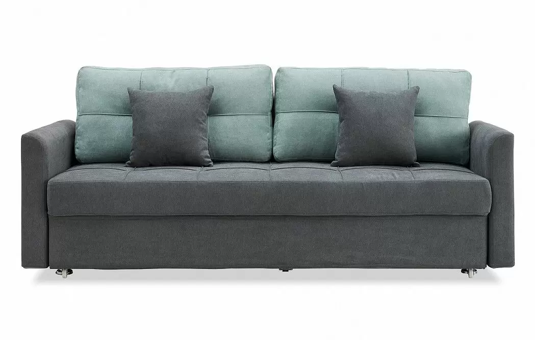 Диван-кровать Jeffrey, цвет темно-серый/мята - фото 4