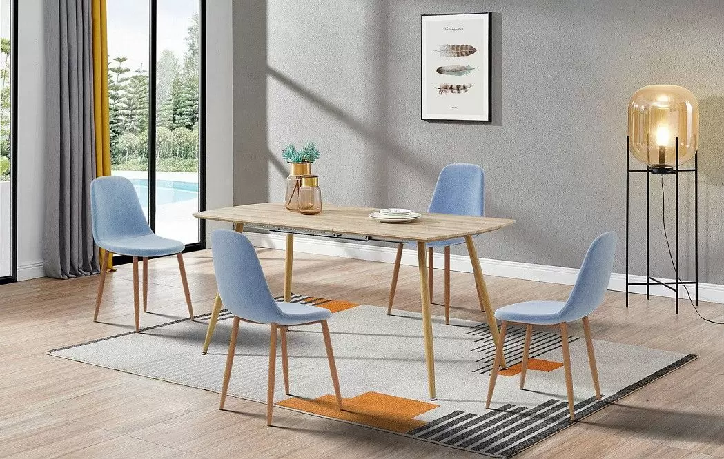 Стул Jackson, голубой/дерево - фото 2