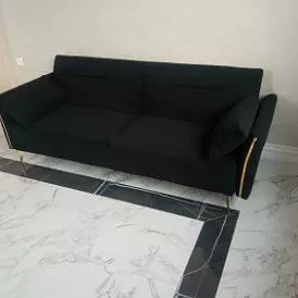 Диван-кровать Liverpool, графит/золото