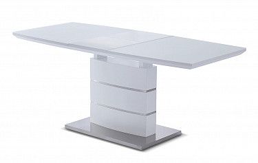 Стол раскладной Verona Glass (140), белый матовый