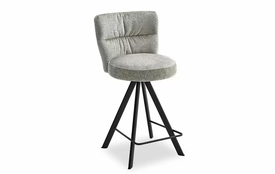 Стул полубарный Dita, серо-бежевый