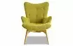 Кресло с оттоманкой Contour, желто-зеленый