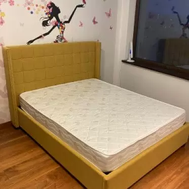 Кровать с подъемным механизмом Vivien, желтый