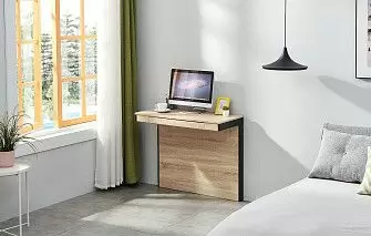 Стол письменный City, дуб/черный