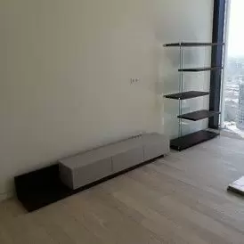 Стол журнальный Gerda (120), серо-бежевый/орех