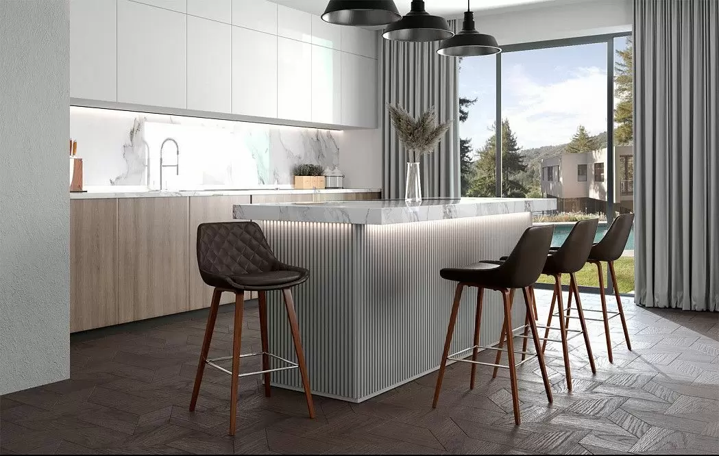 Стул полубарный Joan (65), коричневый - фото 2