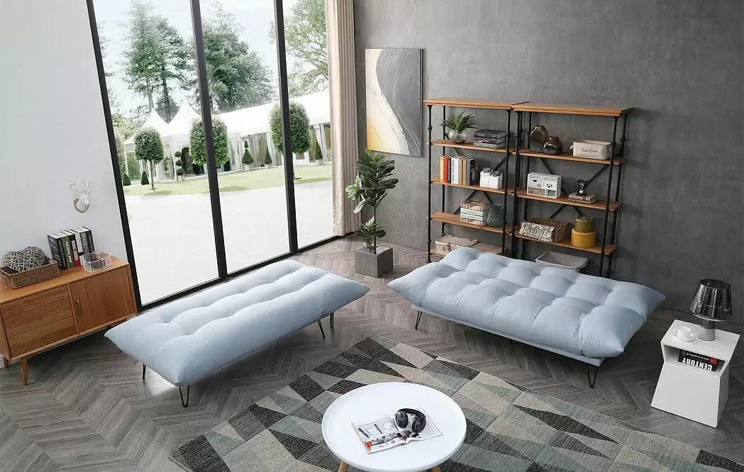 Диван-трансформер Savona раскладной угловой, голубой - фото 3