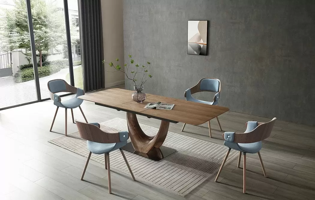 Стол раскладной Rimini 180-230, орех - фото 4