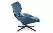 Кресло и оттоманка Boston, синий
