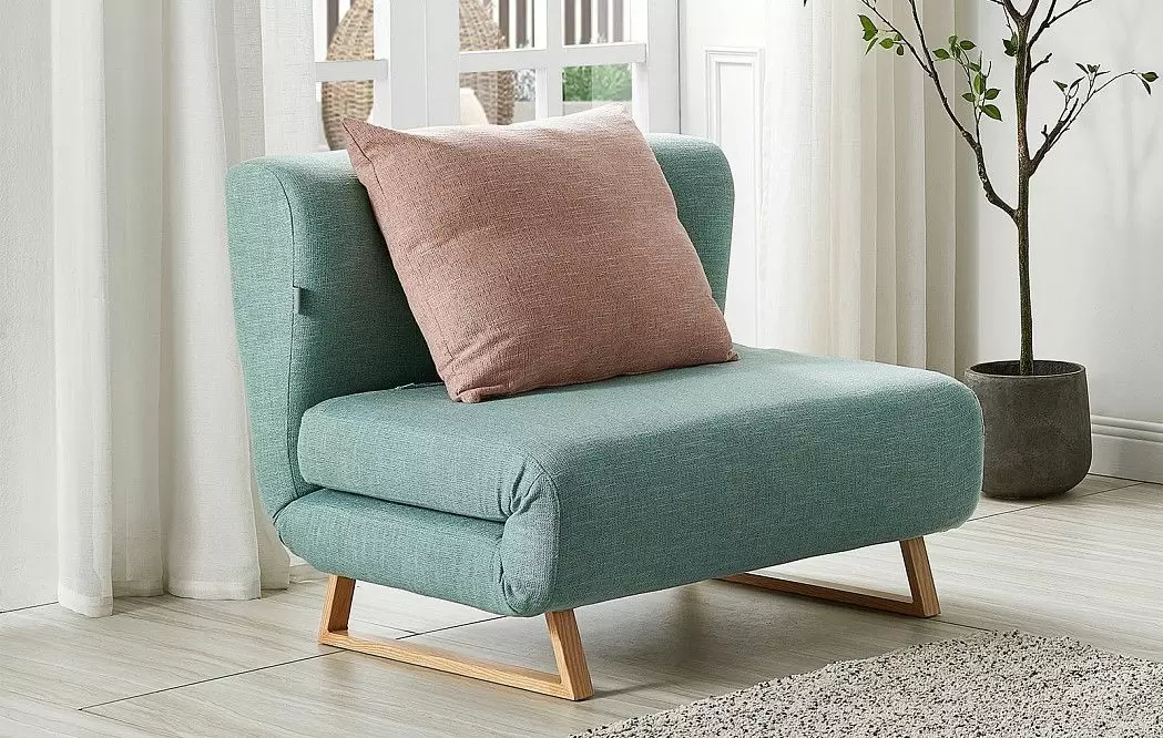 Кресло-кровать Rosy, мята/коралловый