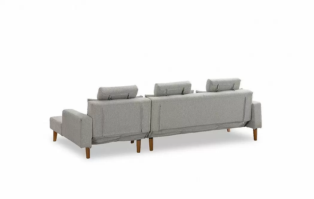 Диван-кровать Summer угловой (правый), серый - фото 11