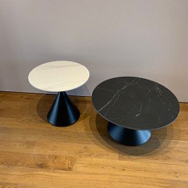 Стол журнальный Santiago (80), черный камень