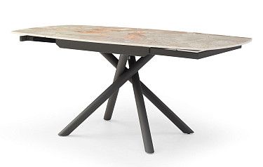 Стол раскладной Salerno 120-180, серая керамика