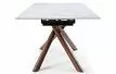 Стол раскладной Ravenna 160-220, белая керамика/орех