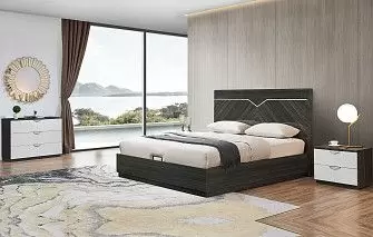 Кровать с подъемным механизмом Marcella 180х200, серый