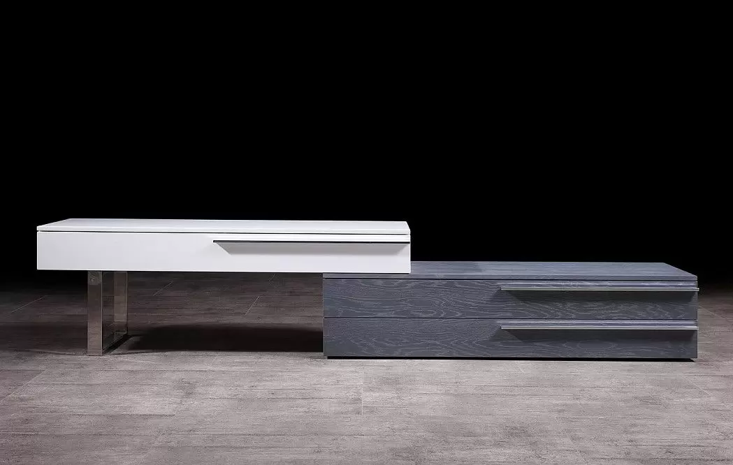 Тумба TV Arrow, белый/серый - фото 7