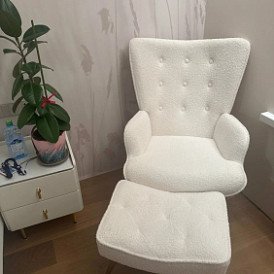 Оттоманка Hygge, темно-бирюзовый/орех