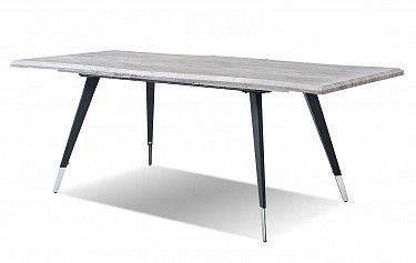 Стол раскладной Dusseldorf 160-200, античный дуб/черный