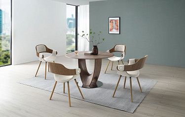 Стол Rio + 4 кремовых стула Jody